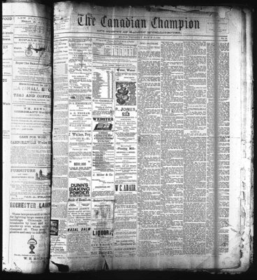 Canadian Champion (Milton, ON), 15 Mar 1888