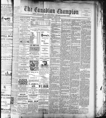 Canadian Champion (Milton, ON), 12 Apr 1888