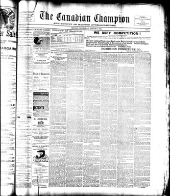 Canadian Champion (Milton, ON), 1 Aug 1889