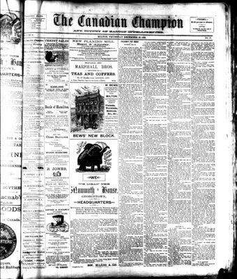 Canadian Champion (Milton, ON), 19 Dec 1889