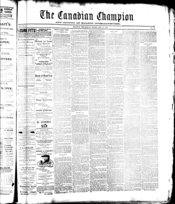 Canadian Champion (Milton, ON), 12 Feb 1891