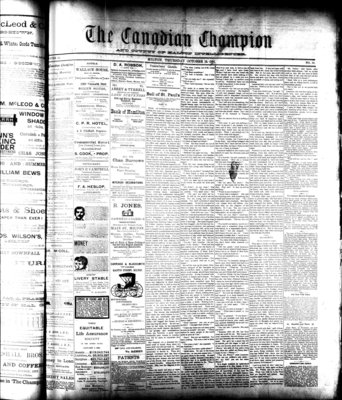 Canadian Champion (Milton, ON), 15 Oct 1891