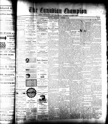 Canadian Champion (Milton, ON), 22 Oct 1891