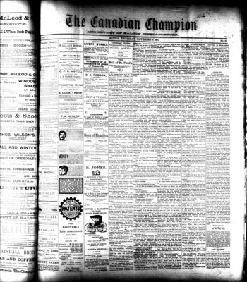 Canadian Champion (Milton, ON), 5 Nov 1891