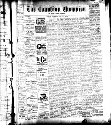 Canadian Champion (Milton, ON), 14 Jan 1892