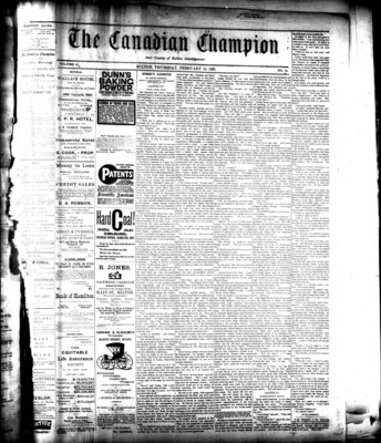 Canadian Champion (Milton, ON), 18 Feb 1892