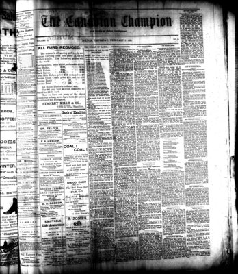 Canadian Champion (Milton, ON), 2 Feb 1893