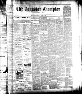 Canadian Champion (Milton, ON), 6 Apr 1893