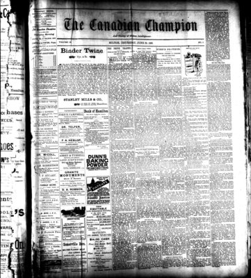 Canadian Champion (Milton, ON), 22 Jun 1893