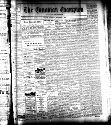 Canadian Champion (Milton, ON), 7 Sep 1893