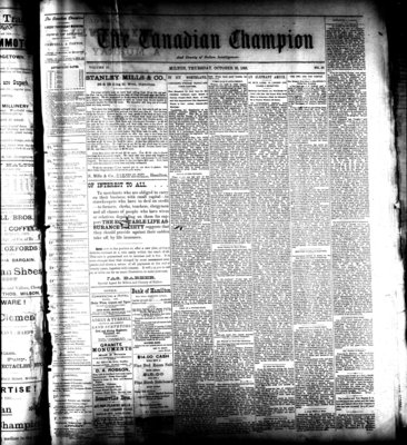 Canadian Champion (Milton, ON), 26 Oct 1893