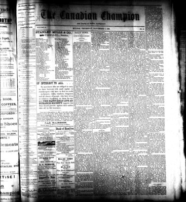 Canadian Champion (Milton, ON), 2 Nov 1893