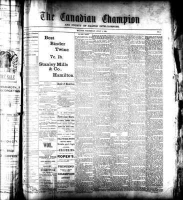 Canadian Champion (Milton, ON), 5 Jul 1894