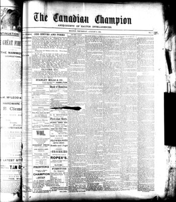 Canadian Champion (Milton, ON), 9 Aug 1894