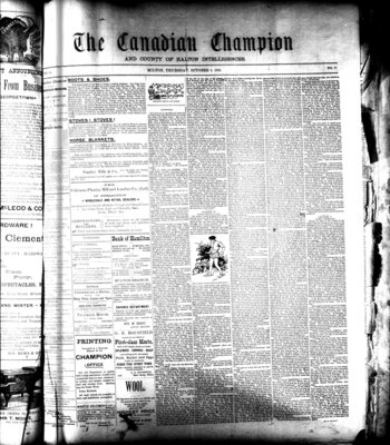 Canadian Champion (Milton, ON), 4 Oct 1894