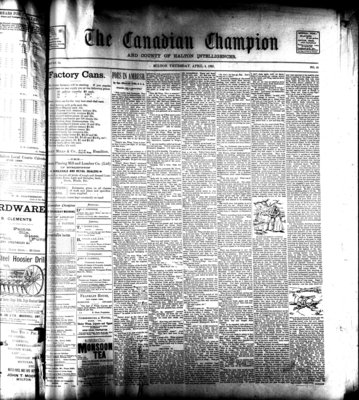 Canadian Champion (Milton, ON), 4 Apr 1895