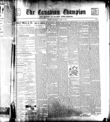 Canadian Champion (Milton, ON), 11 Apr 1895