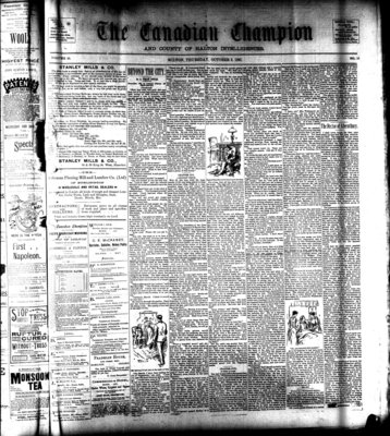 Canadian Champion (Milton, ON), 3 Oct 1895