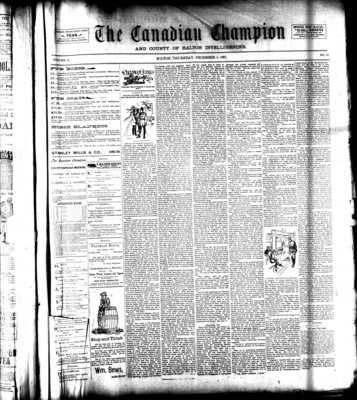 Canadian Champion (Milton, ON), 5 Dec 1895