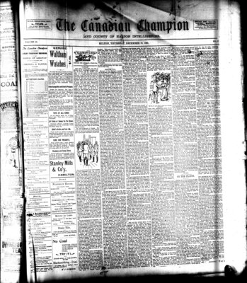 Canadian Champion (Milton, ON), 19 Dec 1895