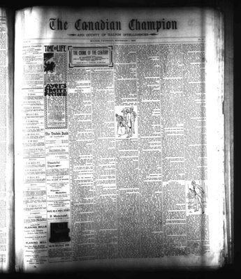 Canadian Champion (Milton, ON), 1 Nov 1900