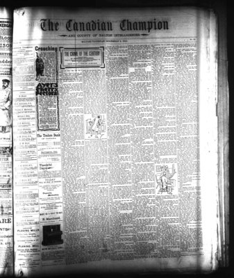 Canadian Champion (Milton, ON), 8 Nov 1900