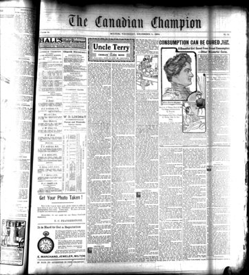 Canadian Champion (Milton, ON), 1 Dec 1904