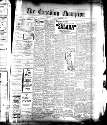 Canadian Champion (Milton, ON), 18 Oct 1906