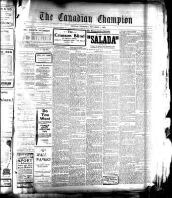 Canadian Champion (Milton, ON), 1 Nov 1906