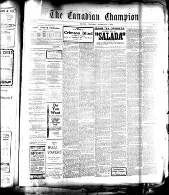 Canadian Champion (Milton, ON), 8 Nov 1906