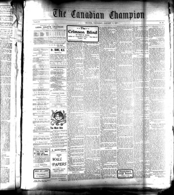 Canadian Champion (Milton, ON), 3 Jan 1907