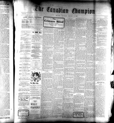 Canadian Champion (Milton, ON), 10 Jan 1907