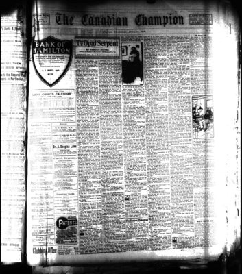 Canadian Champion (Milton, ON), 16 Apr 1908