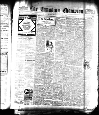 Canadian Champion (Milton, ON), 1 Oct 1908