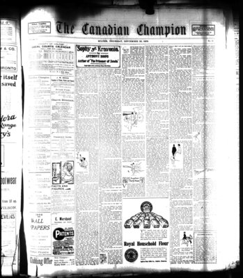 Canadian Champion (Milton, ON), 30 Sep 1909