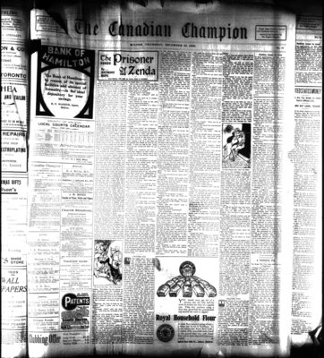 Canadian Champion (Milton, ON), 23 Dec 1909