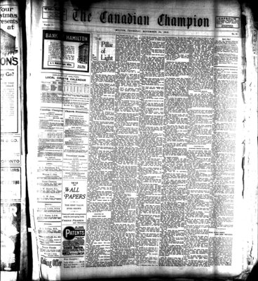 Canadian Champion (Milton, ON), 24 Nov 1910