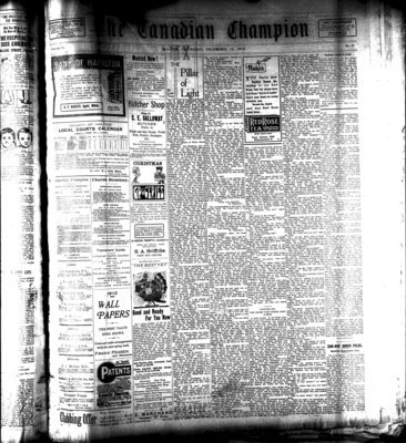 Canadian Champion (Milton, ON), 15 Dec 1910