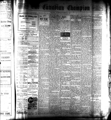 Canadian Champion (Milton, ON), 9 Mar 1911