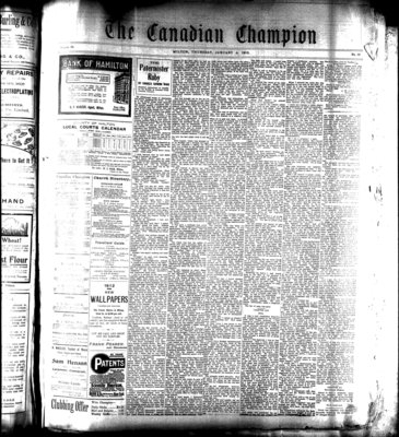 Canadian Champion (Milton, ON), 4 Jan 1912