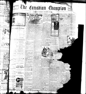 Canadian Champion (Milton, ON), 12 Dec 1912