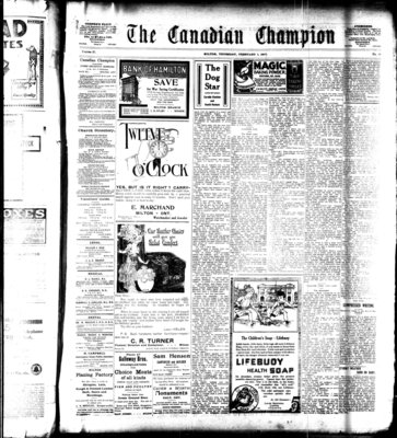 Canadian Champion (Milton, ON), 1 Feb 1917