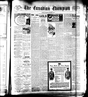 Canadian Champion (Milton, ON), 11 Oct 1917