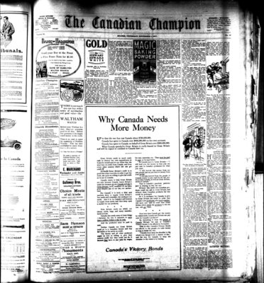 Canadian Champion (Milton, ON), 1 Nov 1917