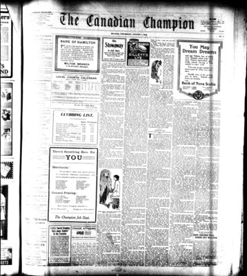 Canadian Champion (Milton, ON), 1 Aug 1918