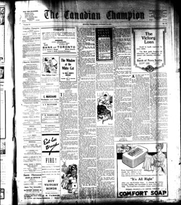 Canadian Champion (Milton, ON), 31 Oct 1918