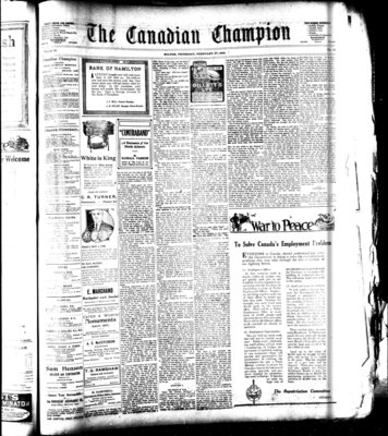 Canadian Champion (Milton, ON), 27 Feb 1919