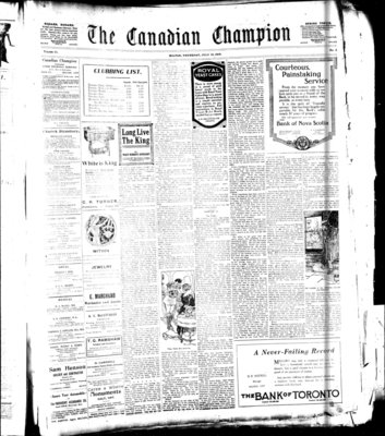 Canadian Champion (Milton, ON), 10 Jul 1919