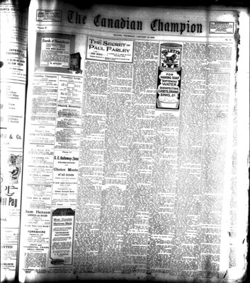 Canadian Champion (Milton, ON), 14 Jan 1915