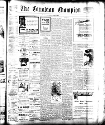 Canadian Champion (Milton, ON), 6 Oct 1921